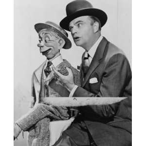  1955 photo Edgar Bergen with dummy Mortimer Snerd, three 