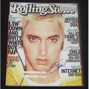  Eminem Slim Shady   Hand Signed Autographed Magazine 04/99 