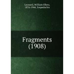   9781275191198) Leonard, William Ellery, 1876 1944 Empedocles Books