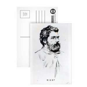  Portrait of Georges Bizet (1838 75) (litho) by   Postcard 