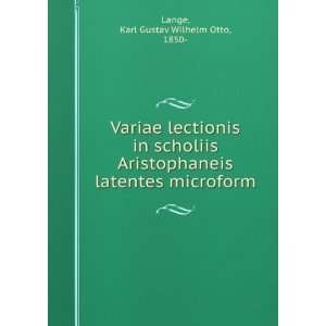   latentes microform Karl Gustav Wilhelm Otto, 1850  Lange Books