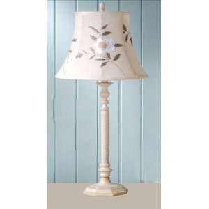   Kendall Collection Antique White Finish Kendall Table Lamp Base: Home