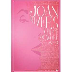 Joan Rivers A Piece of Work Movie Poster (27 x 40 Inches   69cm x 