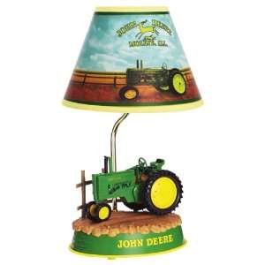 John Deere Tractor Animated Lamp, John Deere Neon Clock Also Available 