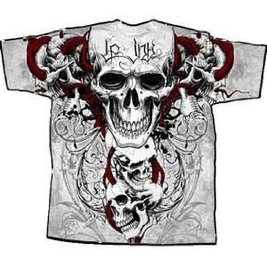  L.A. Ink/ Kat Von D Fallen Empire Mens White T Shirt 