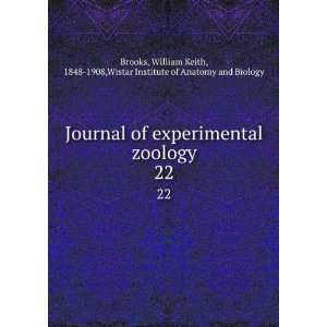  Journal of experimental zoology. 22 William Keith, 1848 