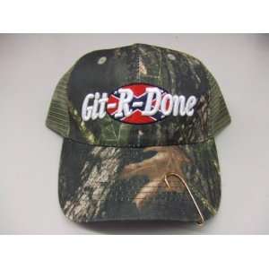  Git R Done Larry the Cable Guy Camo Hat Cap W/ Hook [Mesh 