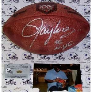  Lawrence Taylor Signed Ball   Super Bowl XXV   Autographed 
