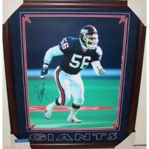 Lawrence Taylor Autographed Picture   CHERRY Framed 16X20 PSA
