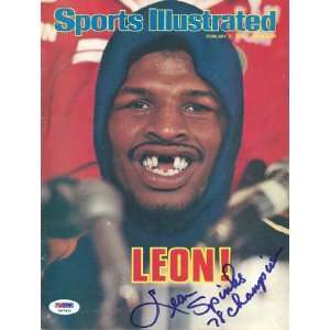 Leon Spinks Autographed/Hand Signed 1978 Sports Illustrated Magazine 
