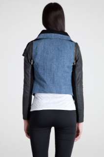 Yigal Azrouel Denim Leather Jacket for women  