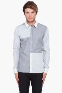 Edun Color Block Pinstripe Shirt for men  