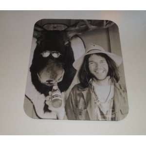 NEIL YOUNG Beer & a Moose Head COMPUTER MOUSE PAD