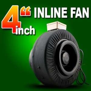 New 2011 MTN Hydroponic 4 Inline Duct Tube Exhaust Fan  