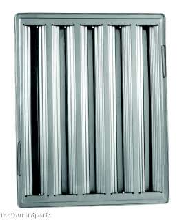 Exhaust Hood GREASE FILTER Baffle 20x16 Stainless 31206  
