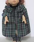 Samantha Doll Clothes American Girl PLAID CAPE GAITERS 