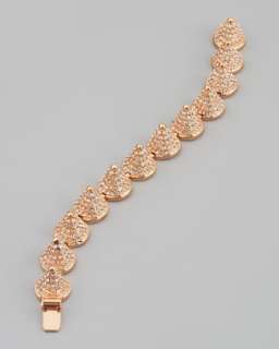 Pave Cone Bracelet, Rose Gold Plate
