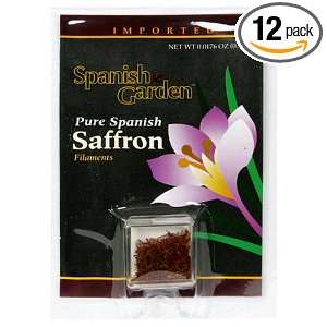 Spanish Garden Pure Spanish Saffron Filaments, .0176 Ounce Packages 