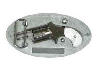 North American Arms Belt Buckle Nickel Mini Revolvers BBA 744253051739 
