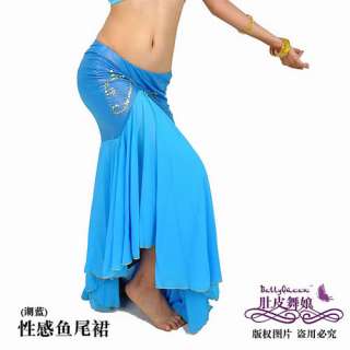 Sexy Belly Dance Costume Fish Tail Skirt  