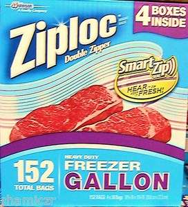   GALLON FREEZER DOUBLE ZIPPER ZIPLOC BAGS ZIPLOCK FOOD STORAGE  