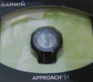 New 2012 Garmin Approach S1 S 1 Golf Watch Black GPS RangeFinder 100% 