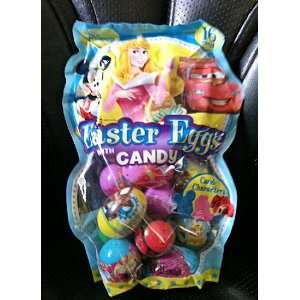 Disney Princess Mickey Mouse Cars Easter Eggs with candy (16 count 