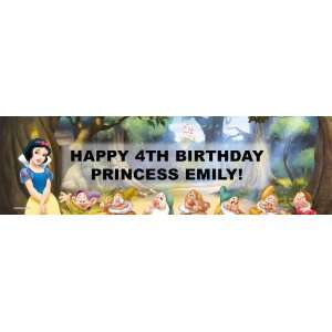  Disney Snow White Personalized Birthday Banner Standard 18 