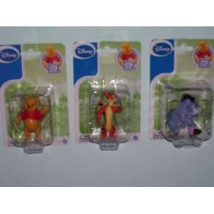  3 Disney Figurines Winnie the Pooh & Tigger & Eeyore( Sold 