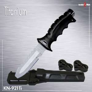   New Full Size Titanium Blunt Tip Scuba Diving Knife