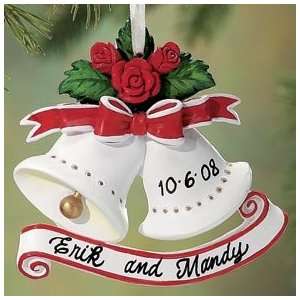  Personalized Wedding Bell Ornament 