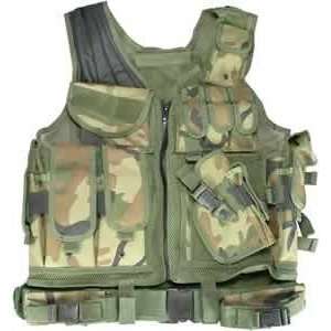   Airsoft Cross Draw Law Enforcement Vest   CAMO: Sports & Outdoors
