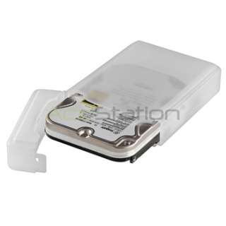 USB 3.5 SATA Hard Drive Disk Case Enclosure Laptop Clear  