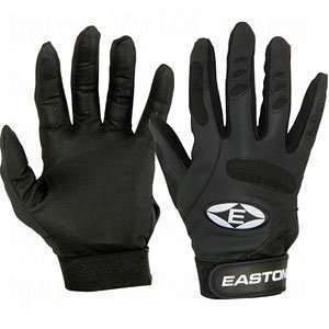  Easton Typhoon Youth Batting Glove   Black/Black   Small 