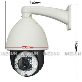   SONY EFFIO CCD 27x Outdoor CCTV PTZ IR Camera Auto Tracking Heater Fan