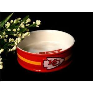  NFL Sculpted Large Dog Bowl KC Chiefs REDUCED