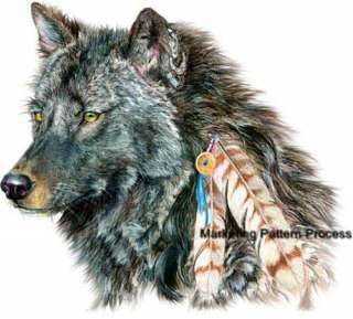 Indian Wolf Cross Stitch Pattern Native American  