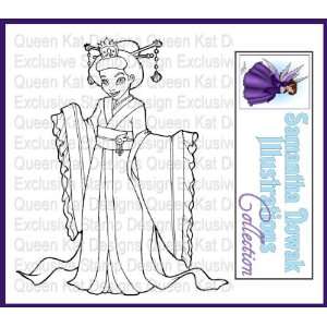  Chinese Princess Unmounted Rubber Stamp: Everything Else