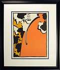 Peter Max Peach Lady Pencil Signed & Numbered Serigra