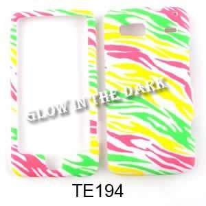   CASE COVER FOR HTC MOBILE G2 VISION BLAZE GLOW RAINBOW ZEBRA ON WHITE