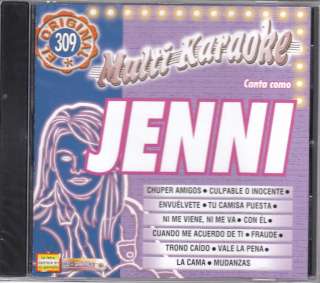 JENNI RIVERA KARAOKE CD + GRAPHICS PISTAS MUSICAL VOL.1  