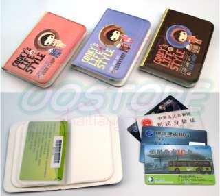 20pic Korea Bank ID Credit Card Pocket Bag Holder Wallet 3 Color Woman 