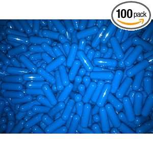  Empty Gelatin Capsules Size 00, 1000 count, yellow/blue 