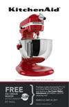 Purchase a select KitchenAid 5 or 6 Quart Bowl Lift Stand Mixer* and 
