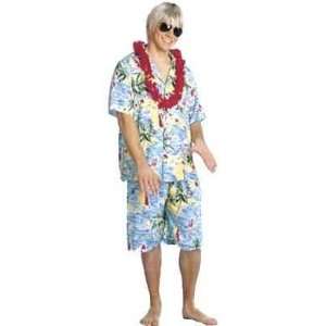  Surfer Dude Hawaiian Costume Shirt and Shorts Everything 