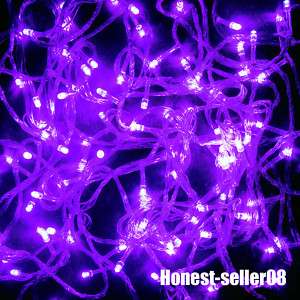 Purple 10M 100LED String Fairy Lights Christmas Wedding Party Garden 