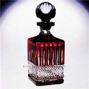   SALE > NEW RUBY CRYSTAL GLASS DECANTER Godinger King Louis 24%  