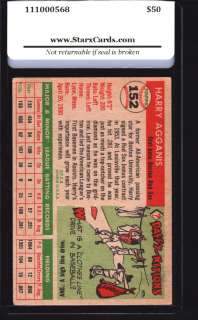 1955 Topps Baseball #152 Harry Agganis RC (Red Sox) STX 5 EX  