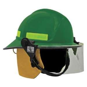  MORNING PRIDE HDO Fire Helmet,Green,Modern