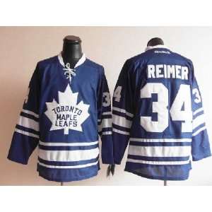  2012 New NHL Toronto Maple Leafs #34 Reimer Blue Ice Hockey Jerseys 